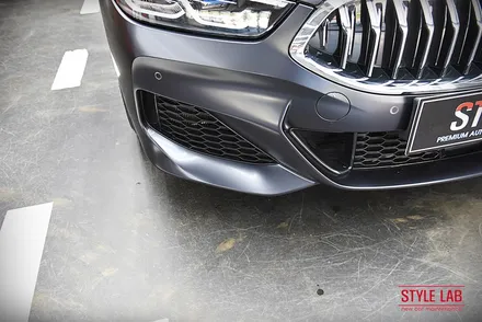 BMW 840i 그란쿠페 무광 PPF 시공으로 유니크한 변신과 보호를 한번에~ 휠도색도 무광블랙으로 했습니다. 하남 PPF 전문점 스타일랩 / 하남, 송파, 강동, 경기광주
