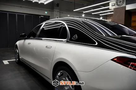 메르세데스 벤츠 S580 마이바흐 듀오톤/투톤 랩핑. 블랙 PPF로 도장같은 퀄리티. 완벽한 듀오톤 옵션 만들었어요! PPF 잘하는 곳 하남 스타일랩으로 오세요~ / 하남시 초일동