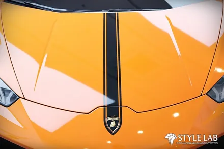 슈퍼카 람보르기니 우라칸 LP610-4 : 전체랩핑-에이버리 유광 오렌지 + 프런트 PPF / 하남PPF, 랩핑 시공전문 스타일랩 / 하남시 초일동