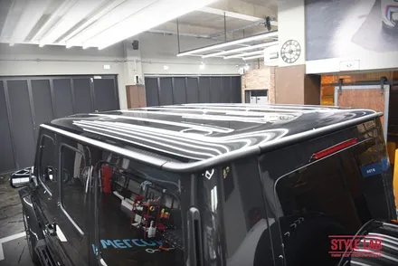 벤츠 G63 AMG G바겐 PPF 전체시공과 전면유리 보호필름 다이노플렉스 시공. 사이드스텝 & 스페어 커버 크롬죽이기 블랙 PPF / 하남PPF 하남신차패키지 스타일랩 / 하남, 송파, 강동, 경기광주
