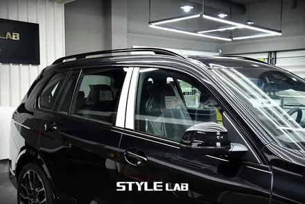 BMW X7 LCI 모델 올블랙 만들기. 블랙그릴 교체와 크롬죽이기 랩핑 / 하남시 초일동