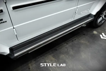 벤츠 G63 AMG G바겐 스모그 PPF 라이트 3종 & 고정형 사이드스텝 크롬죽이기 by 블랙 PPF, 윈드쉴드(엑소쉴드) / 하남 PPF 시공전문 / 하남시 초일동