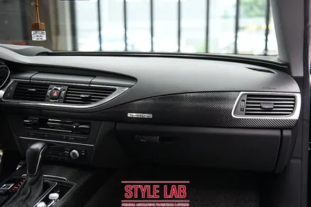 아우디 A7 실내 카본랩핑 - 스타일랩(STYLE LAB) / 강남, 송파, 잠실 랩핑 / 미사랩핑 / 하남랩핑 / 하남시 초일동