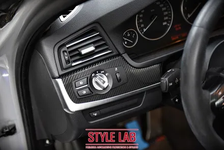 BMW 528i 3M 카본블랙 실내랩핑 시공 - 스타일랩(STYLE LAB) / 하남 실내랩핍, 강남 실내랩핑, 송파, 잠실 실내랩핑 / 하남시 초일동
