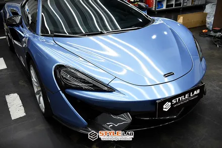 맥라렌 570S 스파이더의 색상 변경. 3M 2080 시리즈는 어떤 장단점이 있을까? 자동차 필름 현황은? 슈퍼카 전체랩핑 하남 스타일랩 / 하남시 초일동