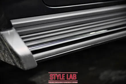 메르세데스 벤츠 G63 AMG(G바겐) 블랙에디션 : 사이드스텝 블랙PPF 크롬죽이기, 벤츠 정품 블랙 엠블럼 및 레터링 교체/ 하남,미사 랩핑 PPF 시공 전문 스타일랩 / 하남시 초일동