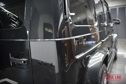 벤츠 G63 AMG G바겐 PPF 전체시공과 전면유리 보호필름 다이노플렉스 시공. 사이드스텝 & 스페어 커버 크롬죽이기 블랙 PPF / 하남PPF 하남신차패키지 스타일랩 / 하남, 송파, 강동, 경기광주