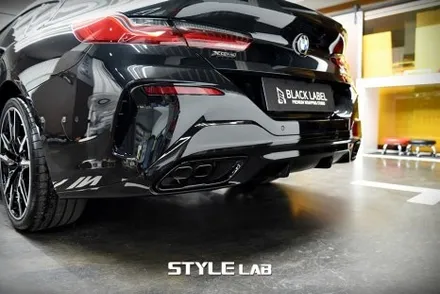 BMW 8시리즈 M850i 크롬죽이기 및 뒷범퍼 하단 그레이를 블랙으로 만들기 / 하남랩핑, 하남크롬죽이기 스타일랩 / 하남시 초일동