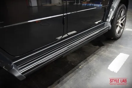 벤츠 G63 AMG G바겐 PPF 전체시공과 전면유리 보호필름 다이노플렉스 시공. 사이드스텝 & 스페어 커버 크롬죽이기 블랙 PPF / 하남PPF 하남신차패키지 스타일랩 / 하남, 송파, 강동, 경기광주