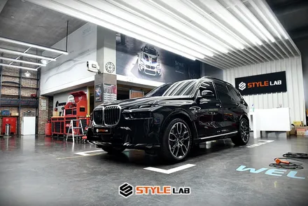BMW X7 루프랙 크롬죽이기 좀 도와주세요! 퇴짜맞고 온 X7의 크롬죽이기! 위례에서 하남으로~ 랩핑전문 스타일랩 / 하남시 초일동