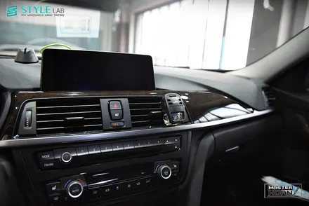 [스타일랩 하남점] BMW F30 320d : 3M 카본 블랙 실내랩핑 시공. 우드 분위기를 바꿔보자! 하남, 미사강변도시 랩핑 / 하남시 초일동