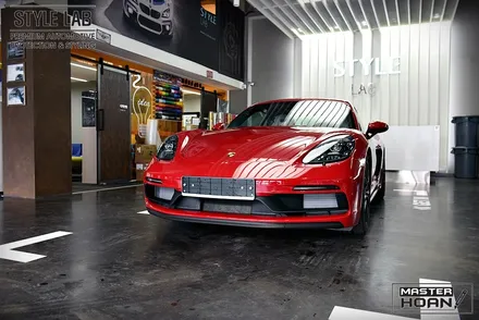 포르쉐 718 카이맨 GTS 신차패키지 시공 : PPF 전체시공+클리어플렉스 윈드쉴드+루마버텍스900 썬팅+블랙박스+보조베터리, 하남신차패키지 전문 스타일랩 / 하남시 초일동