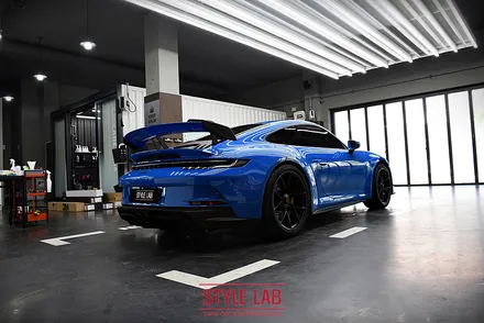 써킷용으로도 훌륭한 포르쉐 911 GT3. 전체 PPF와 커스텀데칼 시공으로 출격준비 끝! 하남 PPF 시공전문 스타일랩 / 하남, 송파, 강동, 경기광주