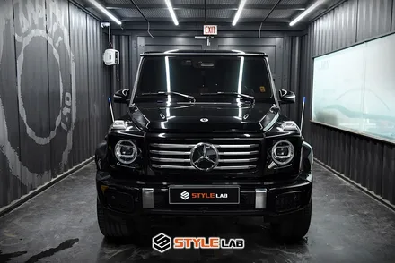 메르세데스 벤츠 G450d G바겐 지바겐 도강라인(측면몰딩) 블랙팩과 고정형 사이드스텝 크롬죽이기, 헤드라이트 블랙베젤 룩 만들기! 하남PPF 시공 잘하는 곳은 스타일랩! / 하남시 초일동
