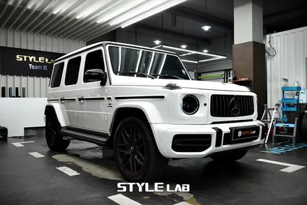 벤츠 G바겐 G63 AMG 세로그릴 블랙 랩핑 / 하남, 미사, 강동, 송파 랩핑 전문 스타일랩 / 하남시 초일동