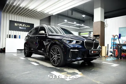 BMW X5 윈도우몰딩 크롬죽이기 랩핑 / 엠블럼 교체 / 하남 스타일랩 / 하남시 초일동