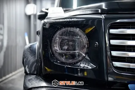 메르세데스 벤츠 G450d G바겐 지바겐 도강라인(측면몰딩) 블랙팩과 고정형 사이드스텝 크롬죽이기, 헤드라이트 블랙베젤 룩 만들기! 하남PPF 시공 잘하는 곳은 스타일랩! / 하남시 초일동
