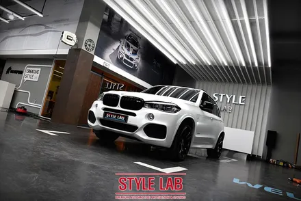 BMW F15 X5 : 3M 사틴 화이트 펄 전체랩핑/ 하남랩핑/ 미사랩핑/ 강동랩핑/ 강남랩핑/ 잠실랩핑/ 구리랩핑/ 스타일랩하남 / 하남시 초일동