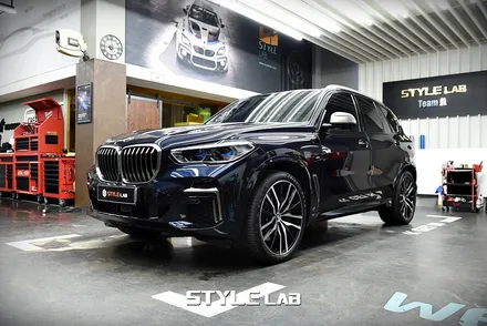 BMW X5 윈도우몰딩 크롬죽이기 랩핑 / 엠블럼 교체 / 하남 스타일랩 / 하남시 초일동