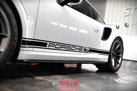 포르쉐 911 GT3RS PPF 전체시공, 클리어플렉스 윈드쉴드, 커스텀 데칼 시공 / 하남PPF, 강동PPF 시공전문 스타일랩 / 하남시 초일동