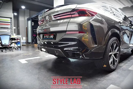 BMW G06 X6 : 블랙PPF 루프스킨, 크롬죽이기, 디퓨저 및 사이드가니쉬 블랙랩핑, 키드니그릴 블랙교체/ 하남, 미사 랩핑 PPF 전문점 스타일랩 / 하남시 초일동