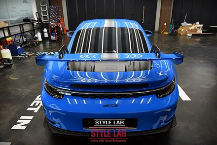 써킷용으로도 훌륭한 포르쉐 911 GT3. 전체 PPF와 커스텀데칼 시공으로 출격준비 끝! 하남 PPF 시공전문 스타일랩 / 하남, 송파, 강동, 경기광주