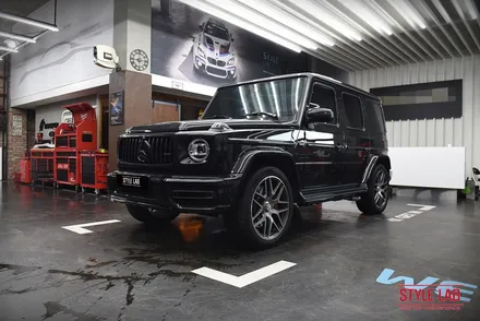 벤츠 G63 AMG G바겐 PPF 전체시공과 전면유리 보호필름 다이노플렉스 시공. 사이드스텝 & 스페어 커버 크롬죽이기 블랙 PPF / 하남PPF 하남신차패키지 스타일랩 / 하남, 송파, 강동, 경기광주