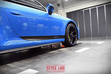 써킷용으로도 훌륭한 포르쉐 911 GT3. 전체 PPF와 커스텀데칼 시공으로 출격준비 끝! 하남 PPF 시공전문 스타일랩 / 하남, 송파, 강동, 경기광주