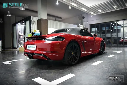 포르쉐 718 박스터 GTS 신차패키지로 PPF와 썬팅, 윈드쉴드 한번에 시공 끝냈습니다. 하남 스타일랩 방문! / 하남시 초일동