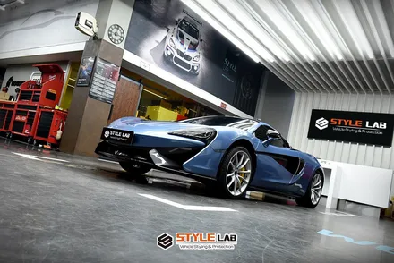 맥라렌 570S 스파이더의 색상 변경. 3M 2080 시리즈는 어떤 장단점이 있을까? 자동차 필름 현황은? 슈퍼카 전체랩핑 하남 스타일랩 / 하남시 초일동