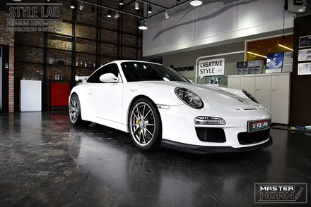 포르쉐 997 GT3 MK2 : 사이드 데칼, 뒤휀더 부분 PPF 시공 / 하남 미사 랩핑 PPF / 스타일랩 / 하남시 초일동