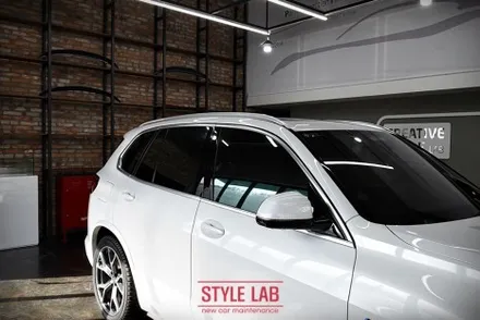 BMW X5 크롬죽이기(블랙아웃), 디퓨저, 사이드미러 랩핑 / 3M 유광블랙 랩핑으로 심플하고 무게있게 변신 / 하남, 송파, 강동, 경기광주
