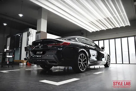 BMW 840i 그란쿠페 무광 PPF 시공으로 유니크한 변신과 보호를 한번에~ 휠도색도 무광블랙으로 했습니다. 하남 PPF 전문점 스타일랩 / 하남, 송파, 강동, 경기광주