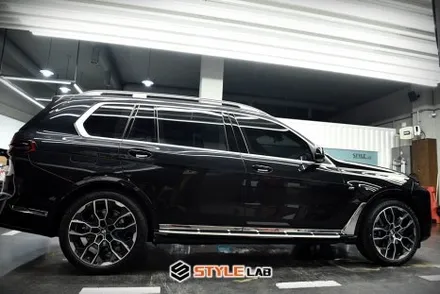 BMW X7 루프랙 크롬죽이기 좀 도와주세요! 퇴짜맞고 온 X7의 크롬죽이기! 위례에서 하남으로~ 랩핑전문 스타일랩 / 하남시 초일동