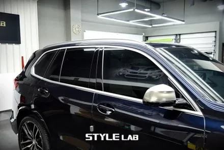 BMW X5 윈도우몰딩 크롬죽이기 랩핑 / 엠블럼 교체 / 하남 스타일랩 / 하남시 초일동
