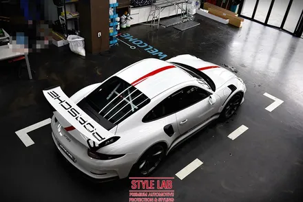 포르쉐 911 GT3RS PPF 전체시공, 클리어플렉스 윈드쉴드, 커스텀 데칼 시공 / 하남PPF, 강동PPF 시공전문 스타일랩 / 하남시 초일동