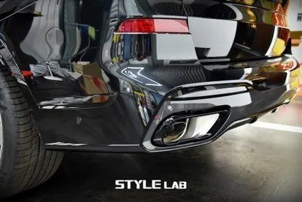 BMW X7 LCI 모델 올블랙 만들기. 블랙그릴 교체와 크롬죽이기 랩핑 / 하남시 초일동