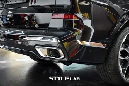 BMW X7 LCI 모델 올블랙 만들기. 블랙그릴 교체와 크롬죽이기 랩핑 / 하남시 초일동