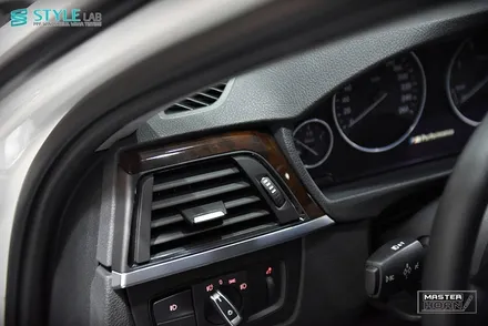 [스타일랩 하남점] BMW F30 320d : 3M 카본 블랙 실내랩핑 시공. 우드 분위기를 바꿔보자! 하남, 미사강변도시 랩핑 / 하남시 초일동