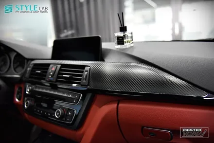 BMW 428i 쿠페 실내 헥사고날 트림 3M 카본블랙으로 랩핑하기 + BMW 실내랩핑 + 스타일랩 하남점 / 하남시 초일동