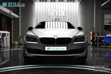 BMW 640d 그란쿠페(F12) 3M 1080 사틴 화이트알루미늄 전체랩핑, 실내랩핑, 몰딩랩핑 + 하남랩핑 + 미사강변도시랩핑 + 스타일랩 / 하남시 초일동