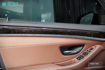BMW 528i(F10) 실내랩핑,사이드미러랩핑+3M브러쉬드티타늄+3M사틴화이트알루미늄+미사강변도시랩핑+하남랩핑+스타일랩 / 하남시 초일동