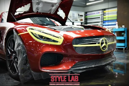 벤츠 AMG GTS : PPF 전체시공, 윈드쉴드 보호필름 시공. 루프스킨 시공 / 하남 강동 PPF 시공전문 스타일랩 / 하남시 초일동