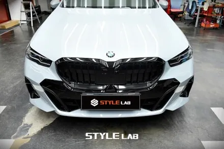 BMW 520i 5시리즈 키드니그릴 유광블랙 랩핑. 블랙그릴 만들기~ / 하남 랩핑 전문점 스타일랩 / 하남시 초일동