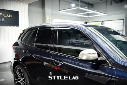 BMW X5 윈도우몰딩 크롬죽이기 랩핑 / 엠블럼 교체 / 하남 스타일랩 / 하남시 초일동