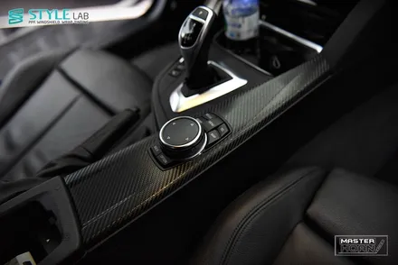 BMW 435d 그란쿠페 실내 인테리어 트림 랩핑 + 3M 카본블랙 + BMW 실내랩핑 + 스타일랩 하남점 / 하남시 초일동