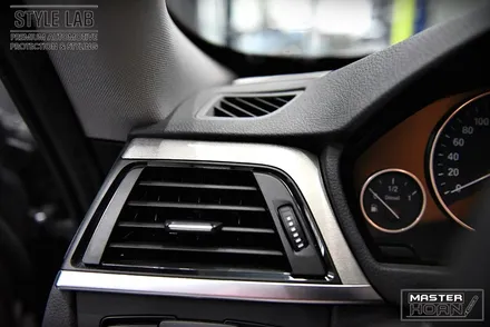 BMW 3GT 실내 우드트림 랩핑 / 3M 브러쉬 티타늄 / 하남랩핑 / 스타일랩 / 하남시 초일동