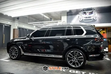 BMW X7 루프랙 크롬죽이기 좀 도와주세요! 퇴짜맞고 온 X7의 크롬죽이기! 위례에서 하남으로~ 랩핑전문 스타일랩 / 하남시 초일동