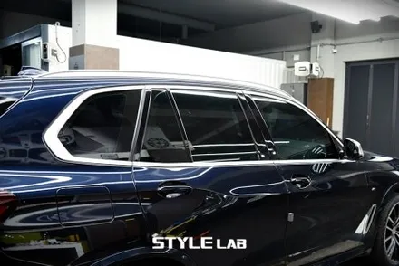 BMW X5 윈도우몰딩 크롬죽이기 랩핑 / 엠블럼 교체 / 하남 스타일랩 / 하남시 초일동