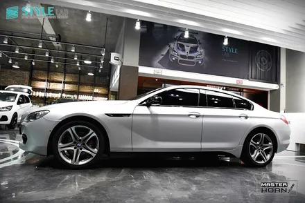 BMW 640d 그란쿠페(F12) 3M 1080 사틴 화이트알루미늄 전체랩핑, 실내랩핑, 몰딩랩핑 + 하남랩핑 + 미사강변도시랩핑 + 스타일랩 / 하남시 초일동